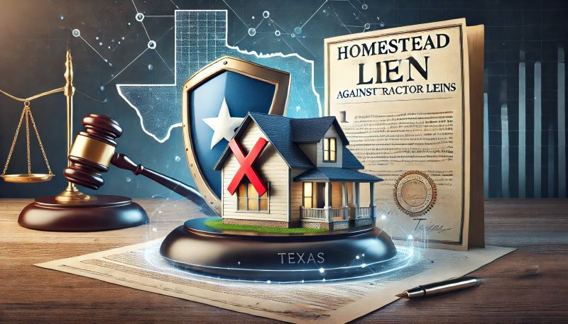 Can Contractors Place a Lien on a Texas Homestead