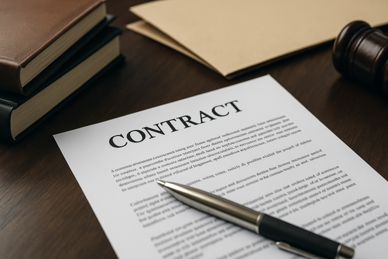 Contract Ambiguity and Legal Clarity in Texas Business Agreements Written Agreement with Legal Accessories Emphasizing Clarity in Contracts