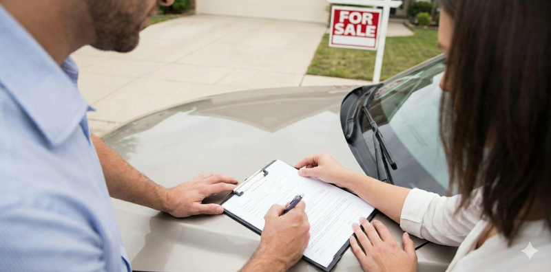 Signing Vehicle Transfer Notification Texas